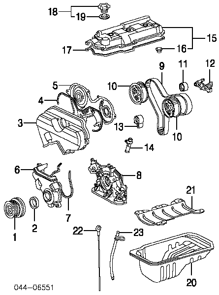 Uszczelka korka wlewu oleju Toyota Echo 