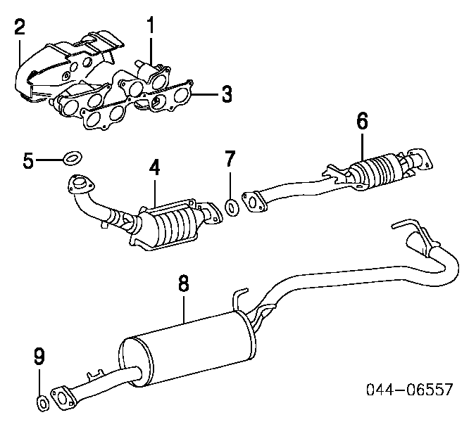 9091706055 Toyota uszczelka tłumika montażowa