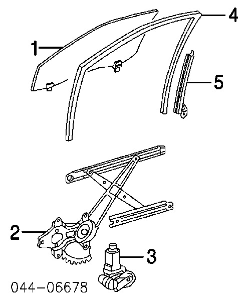 Silniczek podnośnika szyby drzwi tylnych lewych Toyota 8571042070 cena, od 81,72 USD
