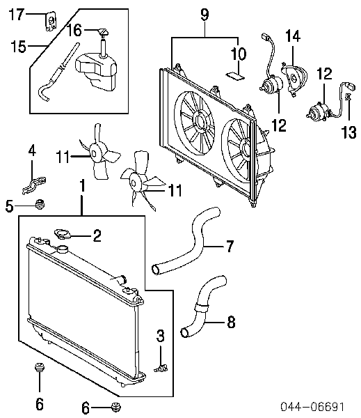 Zawór nagrzewnicy Toyota Yaris VERSO (NCP2)