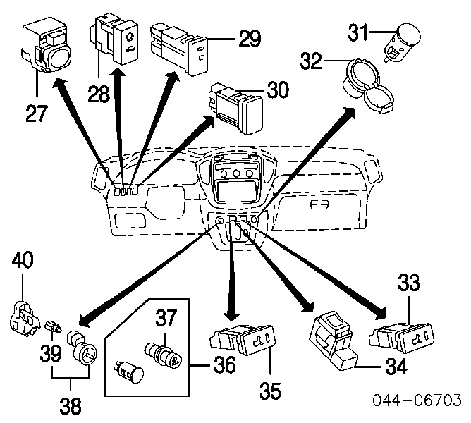 8487202050 Toyota Sterownik lusterek bocznych, na drzwi