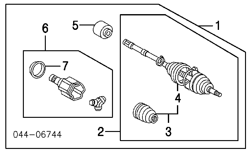 4344806120 Toyota osłona przegubu homokinetycznego półosi przedniej wewnętrzna prawa