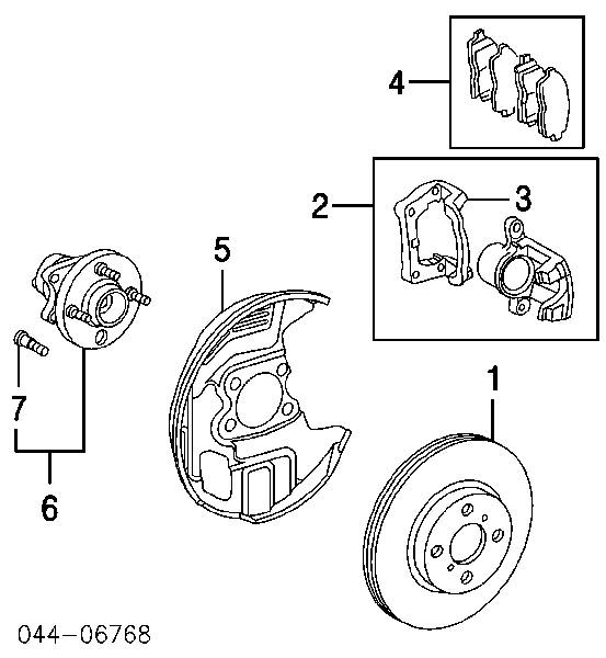 4351252090 Toyota Tarcza hamulcowa przednia