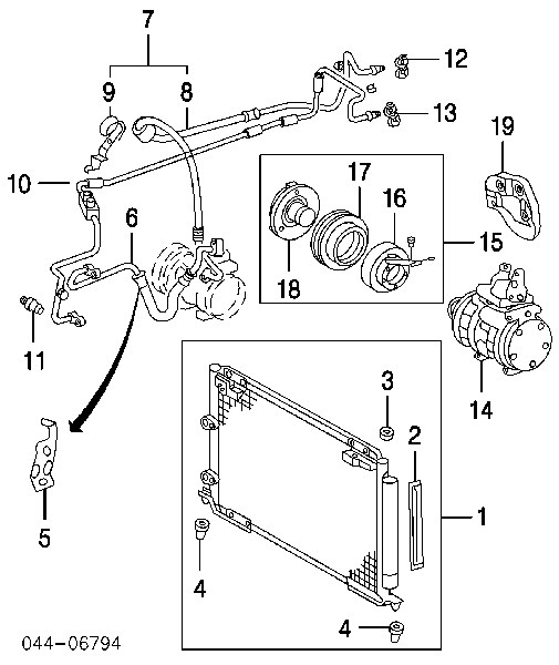 8832007090 Toyota Sprężarka klimatyzacji
