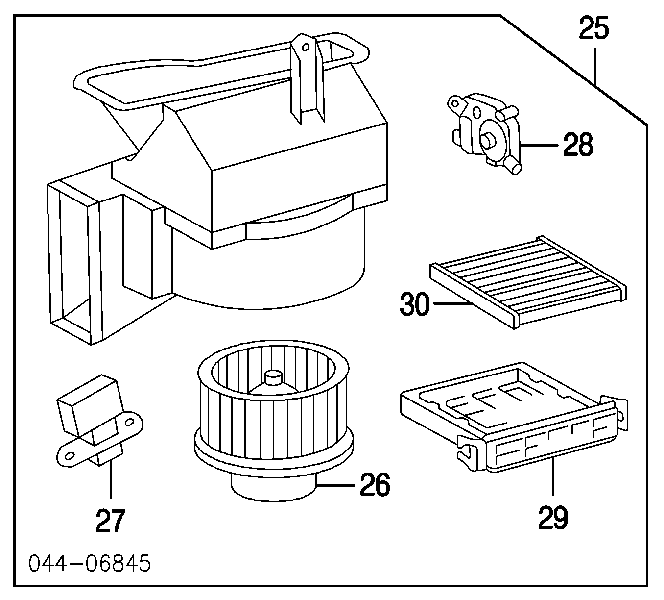 Rezystor wentylatora nagrzewnicy (ogrzewacza kabiny) Toyota Camry (V30)