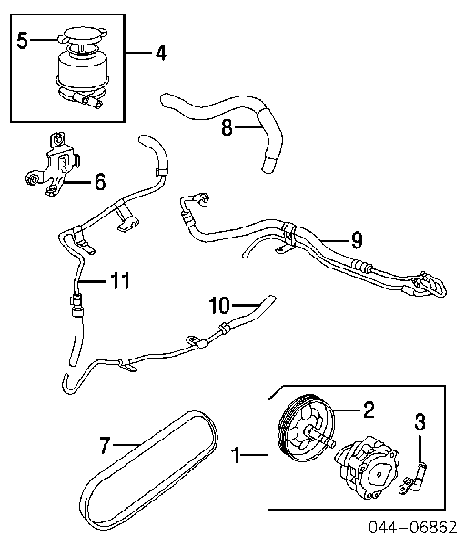 Zbiornik płynu wspomagania Toyota 4436006030 cena, od 33,46 USD