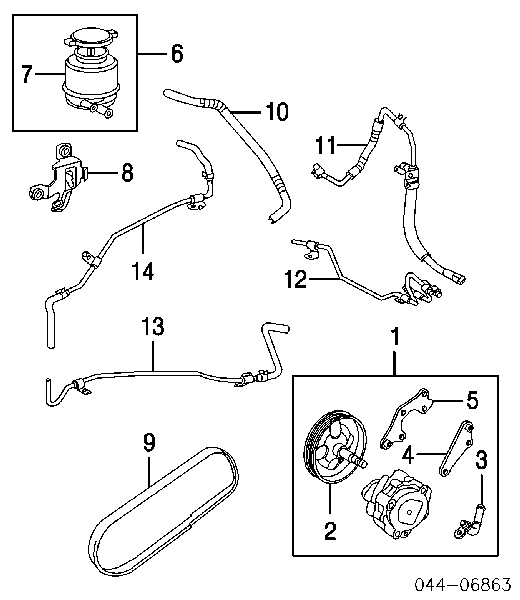 Pompa wspomagania hydraulicznego kierownicy Toyota 4431006110 cena, od 174,18 USD