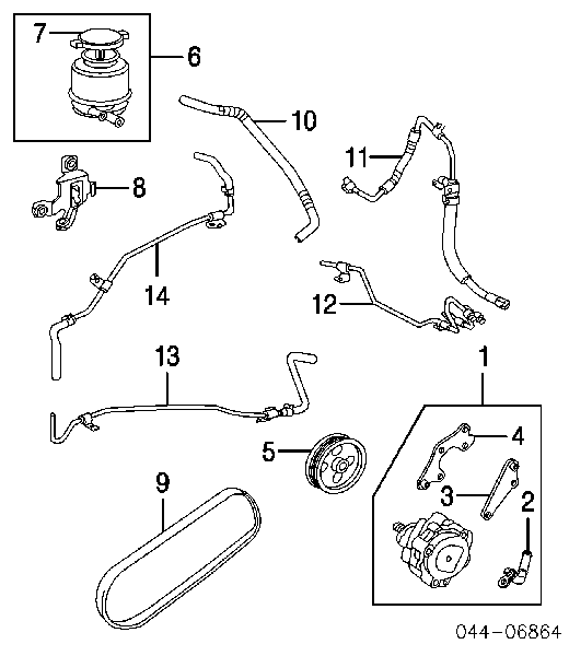 Pompa wspomagania hydraulicznego kierownicy Toyota 4432033140 cena, od 126,82 USD