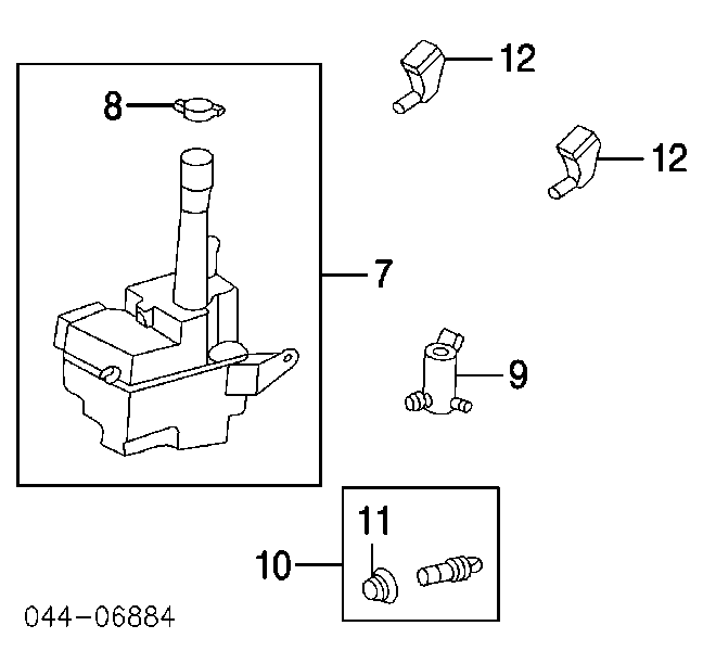 J5412002 Jakoparts pompka spryskiwacza szyby przedniej