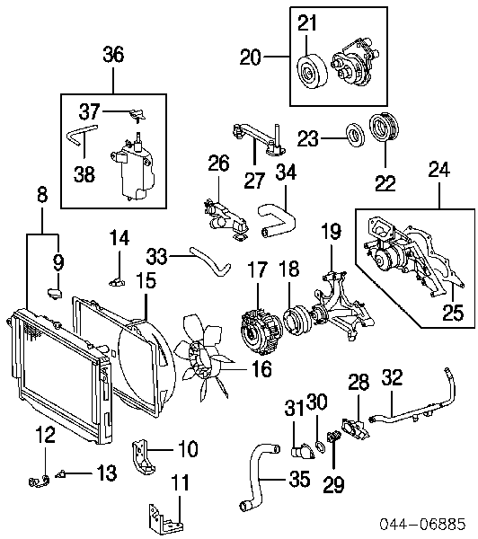 1640066140 Toyota chłodnica silnika