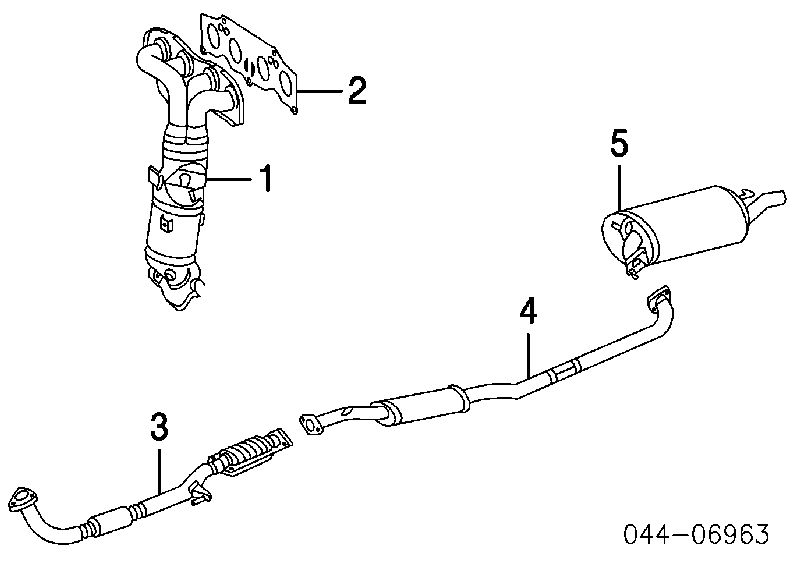 Uszczelka kolektora wydechowego Toyota Solara (V3)