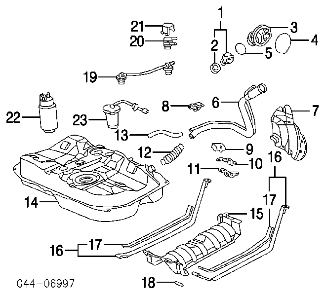 Uszczelka pokrywy zbiornika paliwa Toyota 4Runner (GRN21, UZN21)