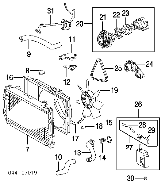 1610069395 Toyota Pompa chłodząca wodna