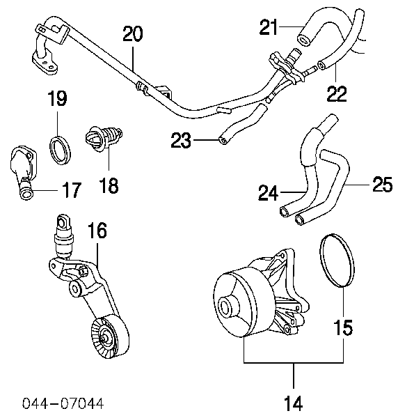 30121445 AND uszczelka pompy wodnej