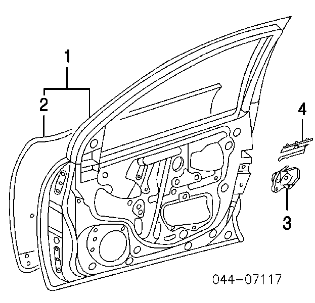 Drzwi przednie lewe 6700202240 Toyota