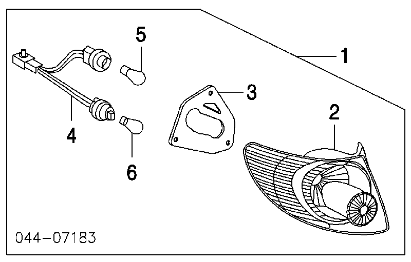 Lampa tylna Toyota Corolla