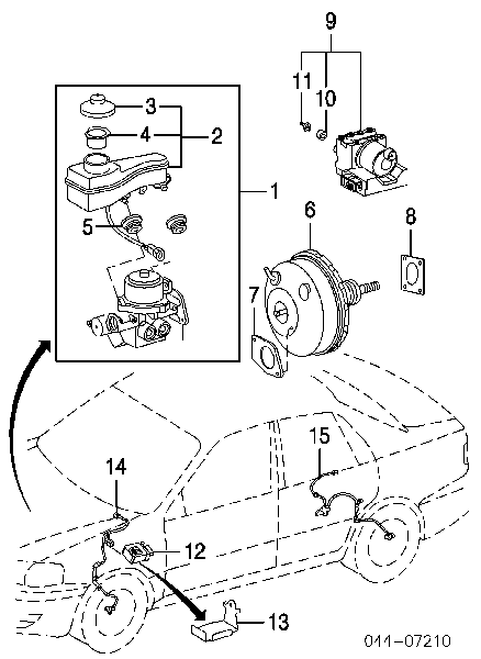 Cylinder hamulcowy Toyota Corolla