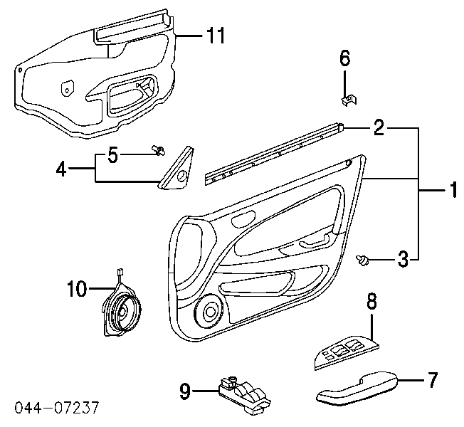 Do koszyka 8482060090 Toyota Panel przyciskowy sterowania podnośnikiem szyby przedni lewy