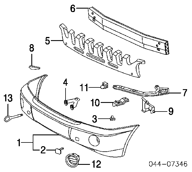 Wspornik (adapter) mocowania reflektora przedniego Toyota Corolla 