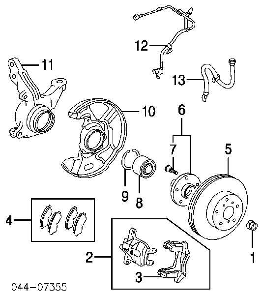 4350212140 Toyota Piasta przednia