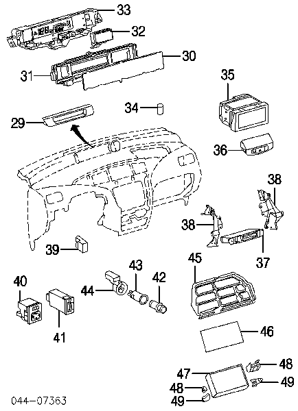 Czujnik temperatury wewnętrznej Toyota RAV4 3 (A3)