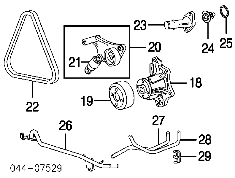 9091602503 Toyota pas napędowy mechanizmów