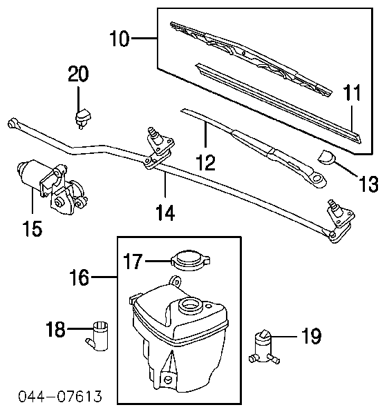 MRB44150 MarkBest dysza spryskiwacza szyby przedniej