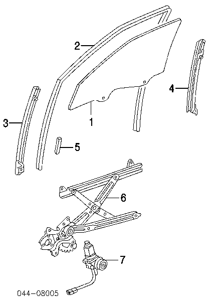 Mechanizm podnoszenia szyby drzwi przednich prawych Toyota Camry V sedana (V30) (2001 - 2006) cena, od 222,10 USD