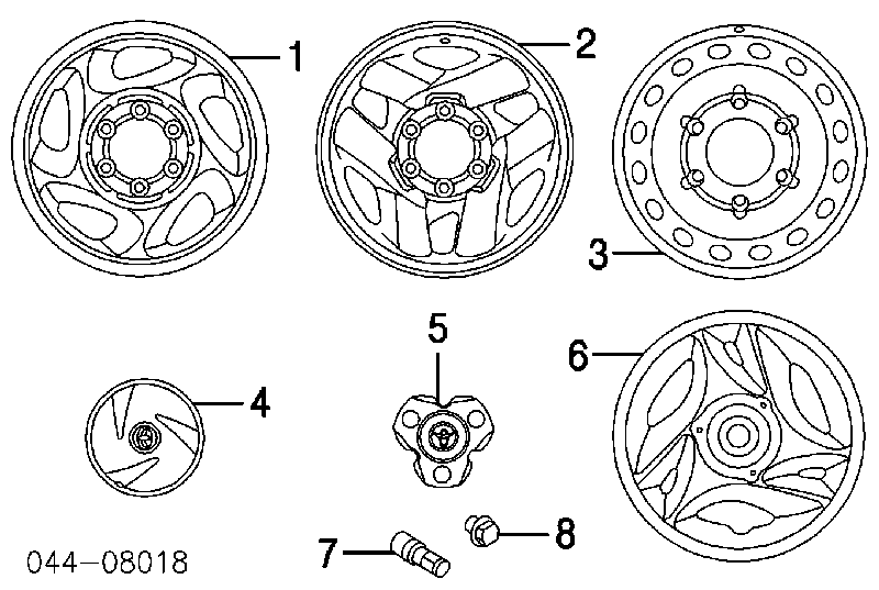 9094201051 Toyota nakrętka koła