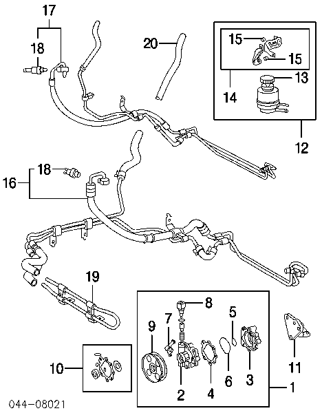 Pompa wspomagania hydraulicznego kierownicy 33145233 AND