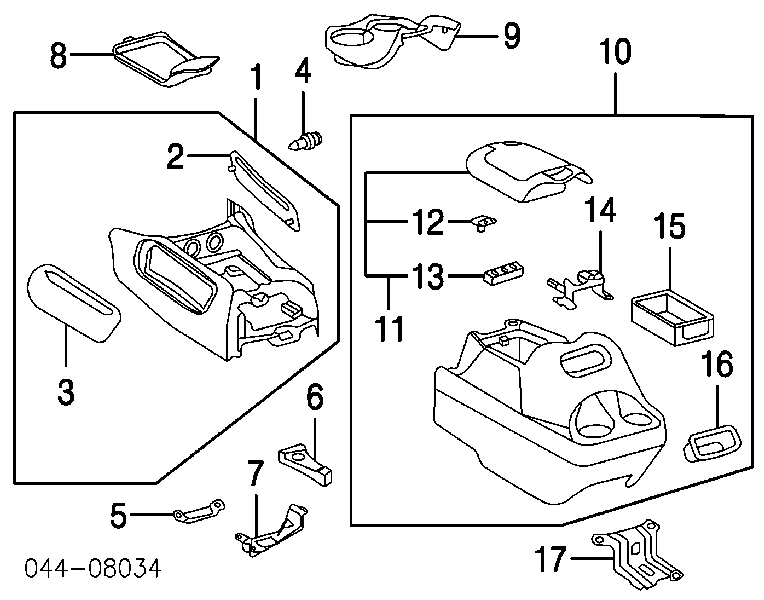 Zamek schowka Toyota Land Cruiser 100 (J10)