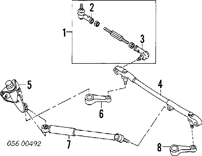 Drążek kierowniczy kompletny Opel Frontera A (5MWL4)