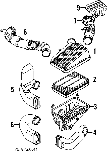 2908429000 Isuzu filtr powietrza