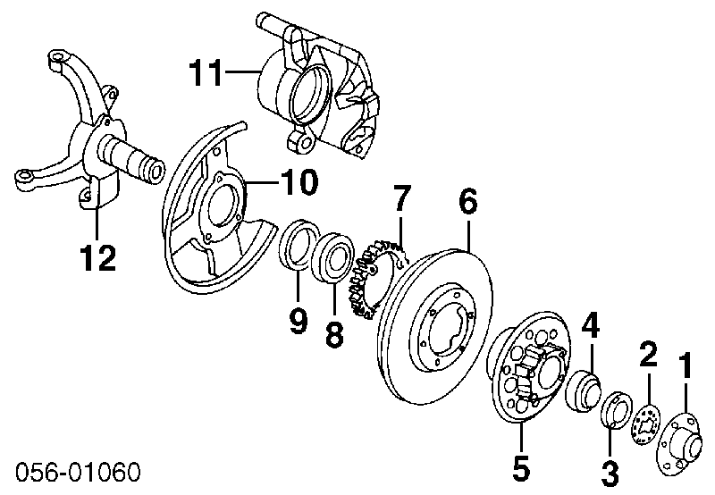 8970460800 Isuzu tarcza hamulcowa przednia