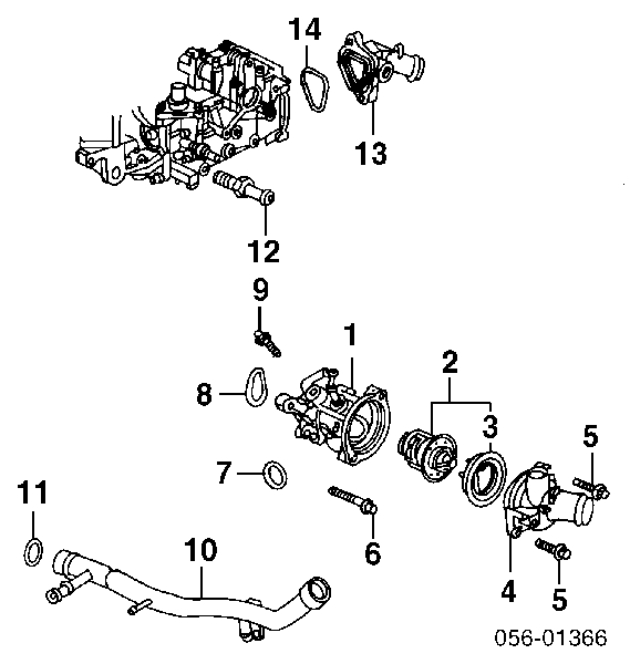 Uszczelka pierścieniowa węża chłodnicy Honda Accord 4 (CB3, CB7)