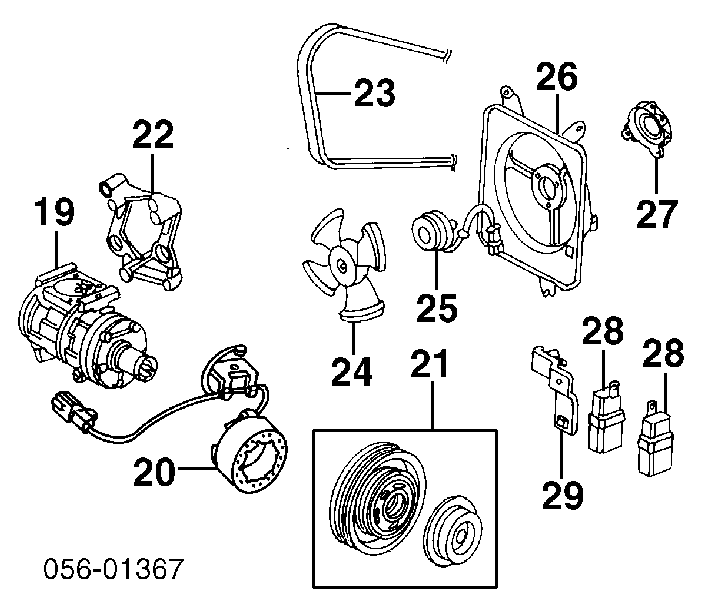 Pas napędowy mechanizmów 1K0260849B VAG