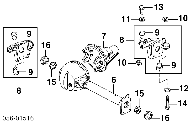 8943666100 Isuzu Uszczelniacz półosi mostu przedniego