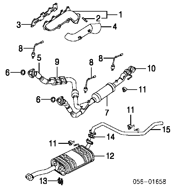 8943283530 Isuzu uszczelka rury odbiornika tłumika