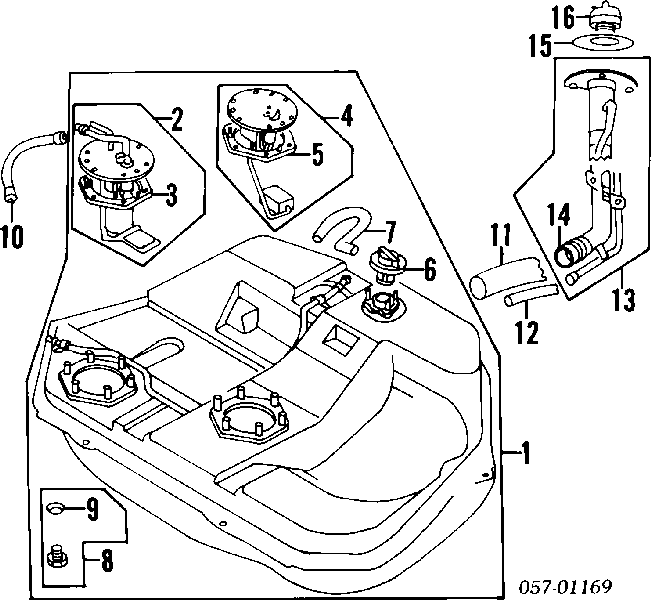 MR134806 Mitsubishi pompa paliwa elektryczna zanurzeniowa