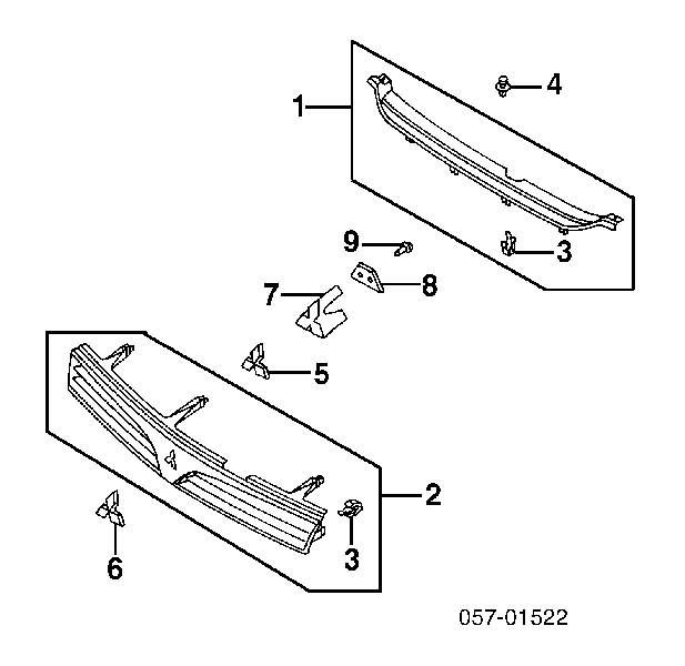 Atrapa grill Mitsubishi Galant