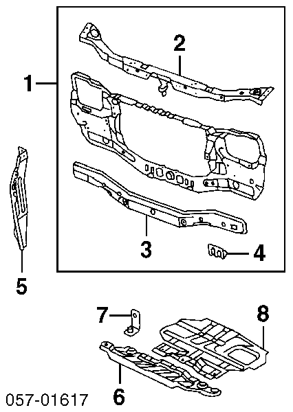Osłona silnika, miski (przedziału silnika) do Mitsubishi Pajero SPORT I K90