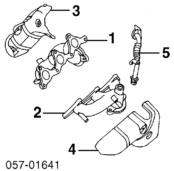 MR450980 Mitsubishi Kolektor wydechowy prawy