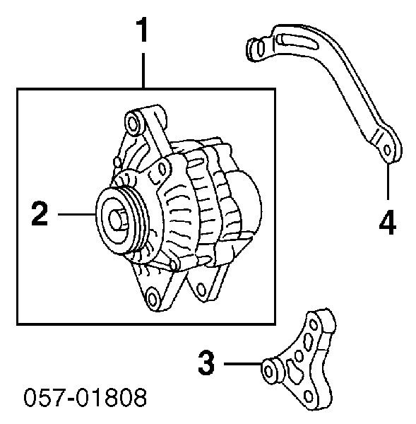 MD618753 Mitsubishi koło pasowe alternatora