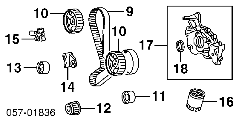 MD120700 Mitsubishi uszczelniacz wału korbowego przedni