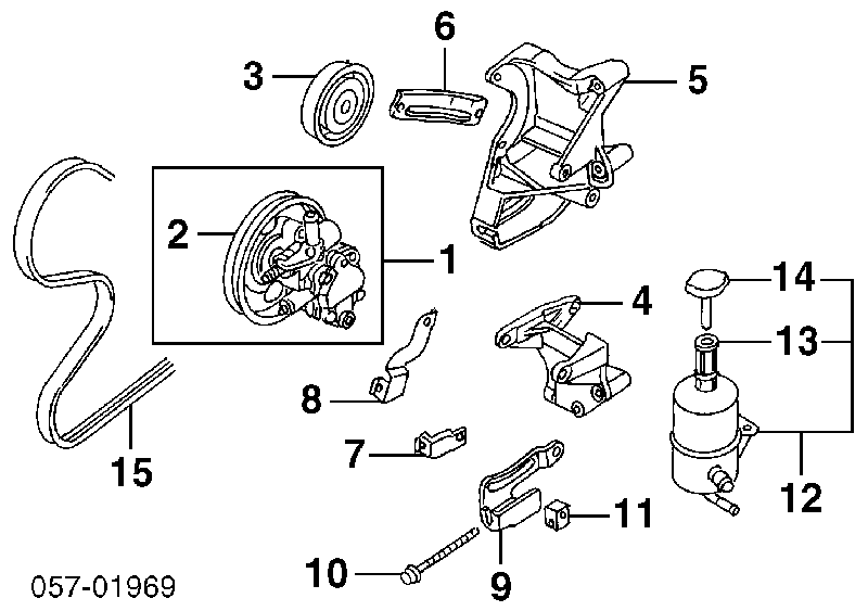 MR403656 Mitsubishi Pompa wspomagania hydraulicznego kierownicy