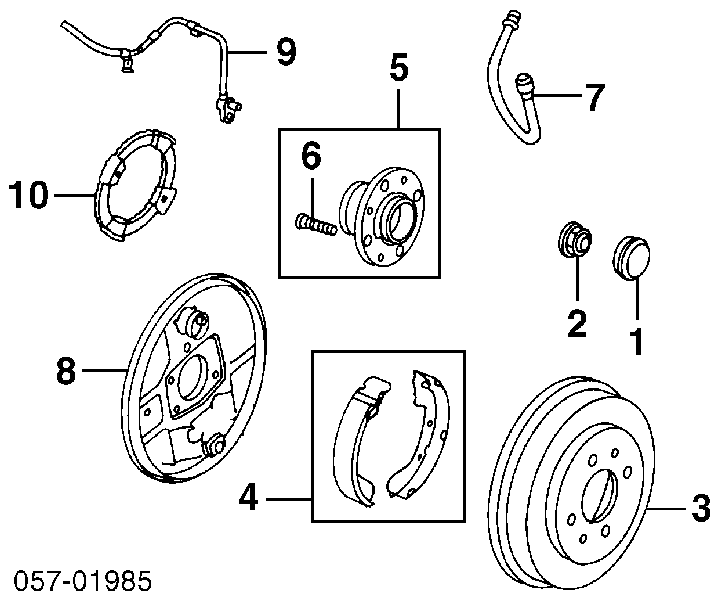 Piasta tylna Mitsubishi Lancer 4 (C6A, C7A)