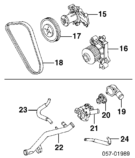 MD334464 Mitsubishi pas napędowy mechanizmów