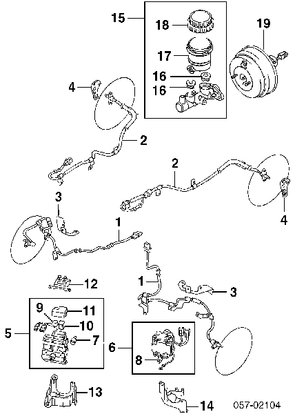 Sterownik ABS  hydrauliczny do Mitsubishi Pajero II V2W, V4W