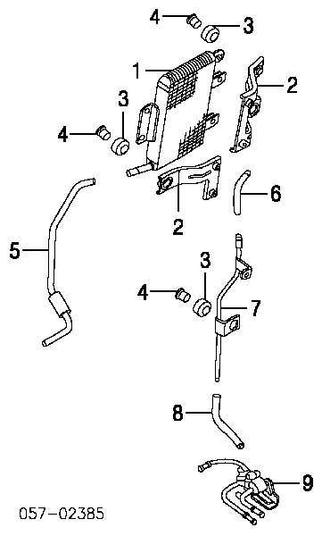 Chłodnica automatycznej/mechanicznej skrzyni biegów Mitsubishi Pajero IV LONG (V90)