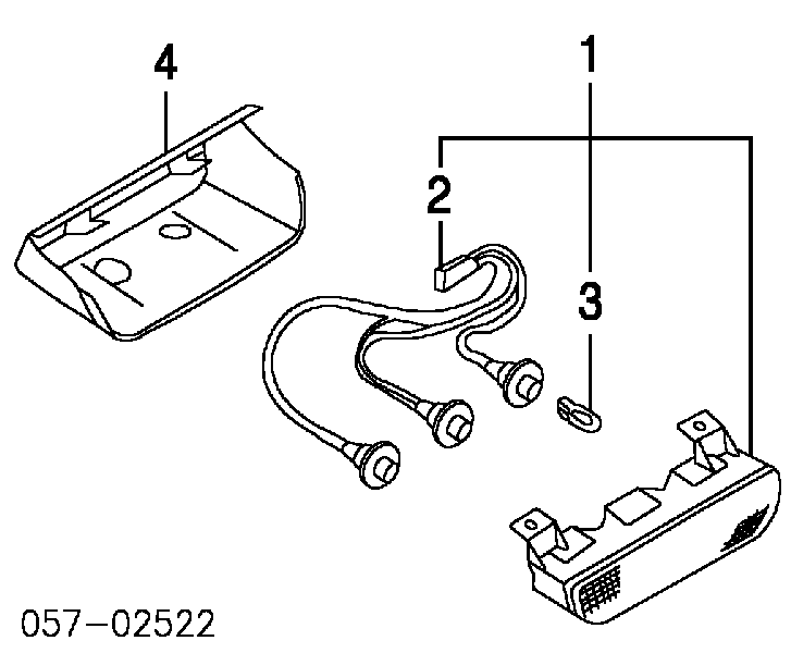 Lampa stop tylna dodatkowa Mitsubishi Pajero 3 